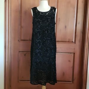 Lucky Brand Black lace dress with lining
